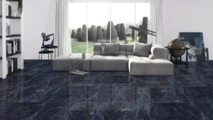 Venetian Blue Marble Floor Tile