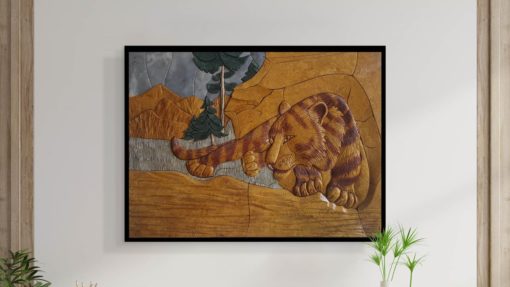 Tiger Carved Stone
